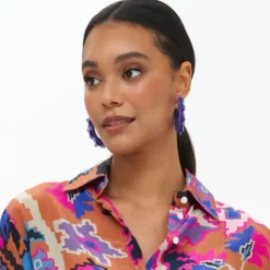 Discount Astor Hoop- Purple Accessories|Earrings
