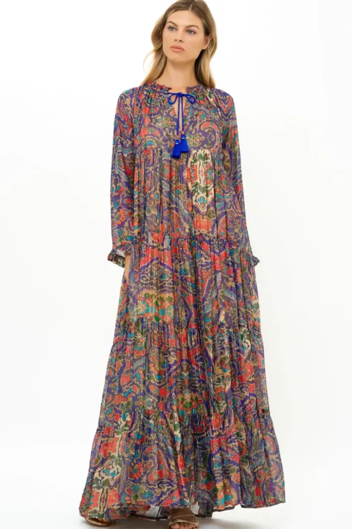 Best Balloon Sleeve Maxi- Persia Cobalt Maxis|Dresses