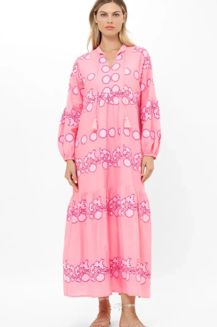 Balloon Sleeve Maxi- Tangier Pink Maxis|Dresses