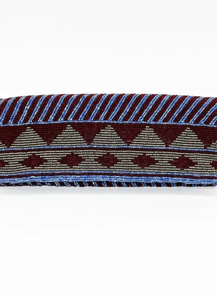 Best Beaded Clutch- Mezcal Maroon Gold Accessories|Bags