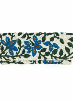Best Beaded Clutch- Mondavi Blue Green Accessories|Bags