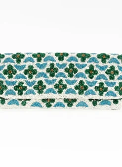 New Beaded Clutch- Veranda Blue Green Accessories|Bags