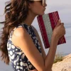 Hot Beaded Envelope- Mezcal Red Accessories|Bags