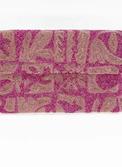Discount Beaded Envelope- Twiggy Pink Accessories|Bags