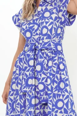 Belted Shirt Dress- Eclipse Blue Maxis|Dresses