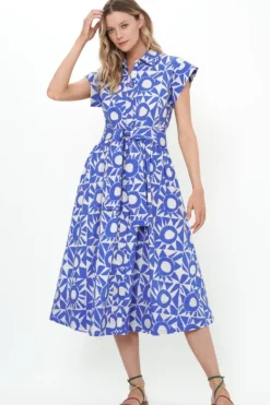 Belted Shirt Dress- Eclipse Blue Maxis|Dresses