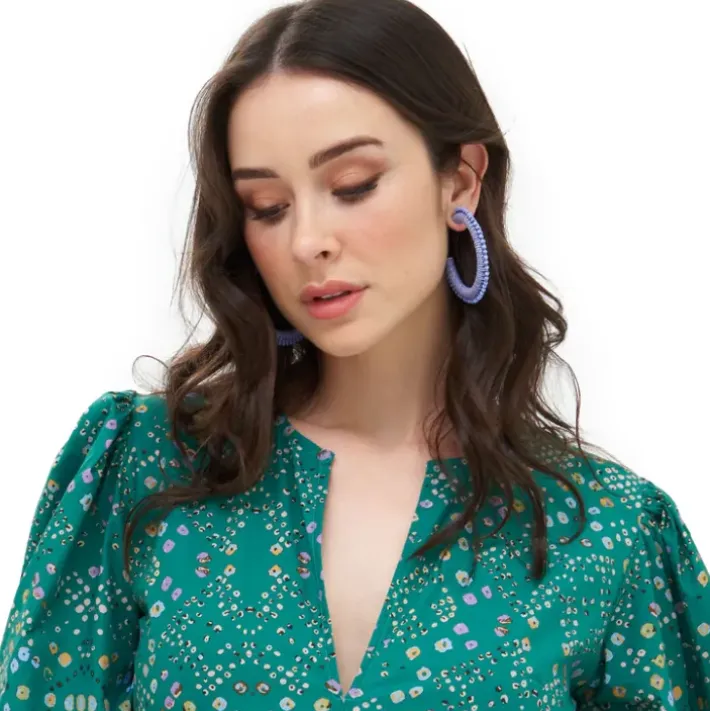 Sale Cabana Hoops- Lavender Accessories|Earrings