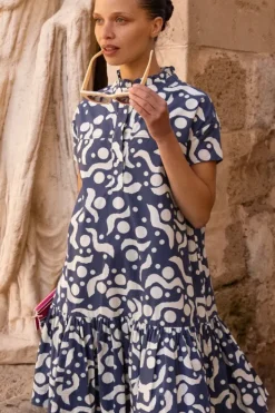 Outlet Cap Sleeve Mini- Acadia Navy Short & Mini Dresses|Dresses