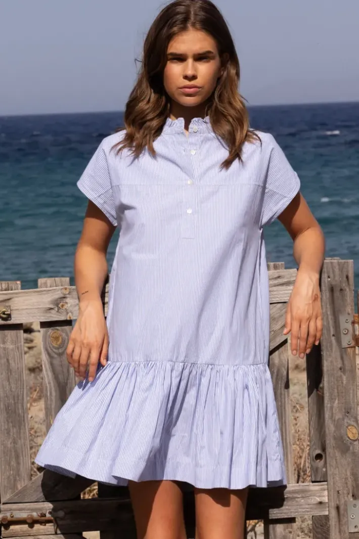 New Cap Sleeve Mini- Chatham Blue Short & Mini Dresses|Dresses