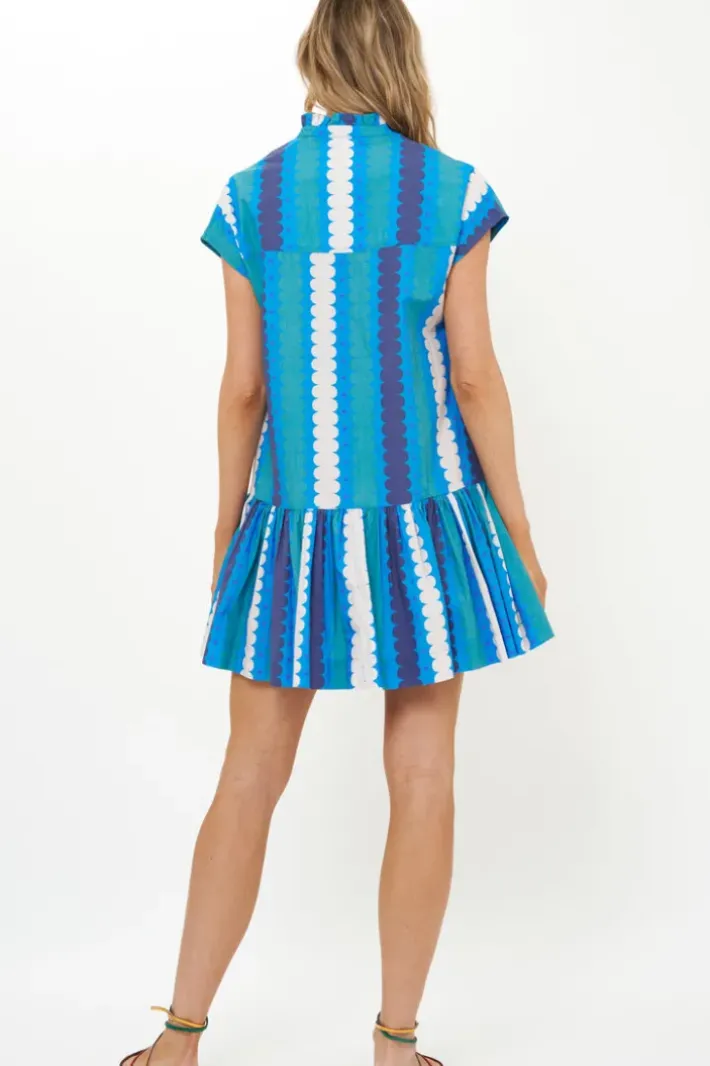 Hot Cap Sleeve Mini- Meko Blue Short & Mini Dresses|Dresses