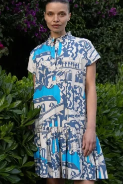 Sale Cap Sleeve Mini- Roma Blue Short & Mini Dresses|Dresses
