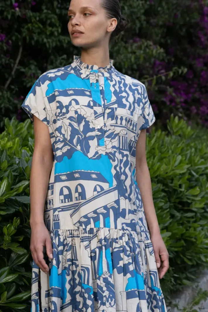Sale Cap Sleeve Mini- Roma Blue Short & Mini Dresses|Dresses