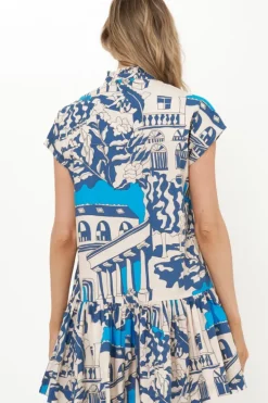 Sale Cap Sleeve Mini- Roma Blue Short & Mini Dresses|Dresses