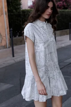 Cap Sleeve Mini- Roma White Short & Mini Dresses|Dresses