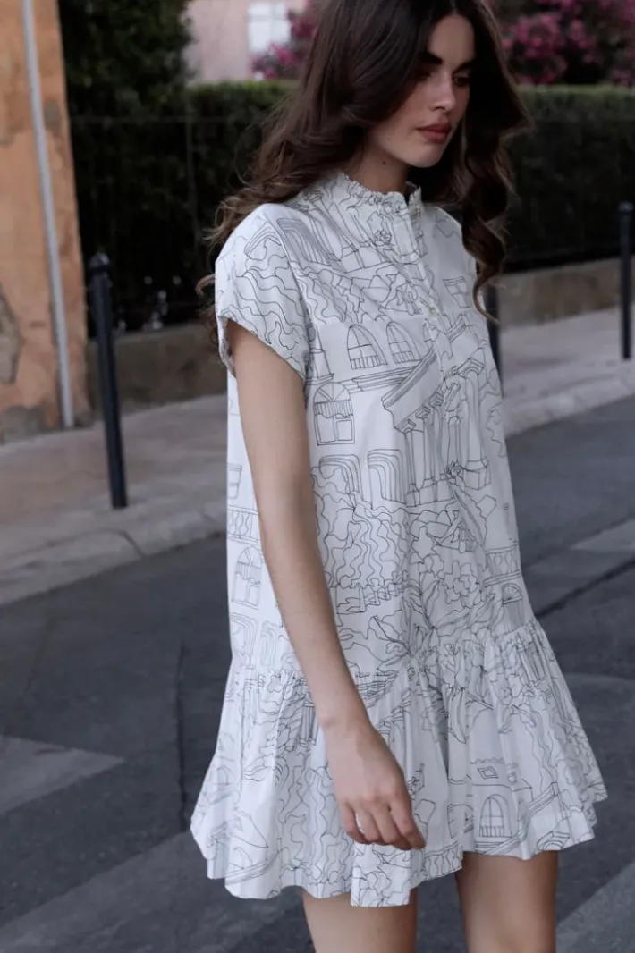 Cap Sleeve Mini- Roma White Short & Mini Dresses|Dresses