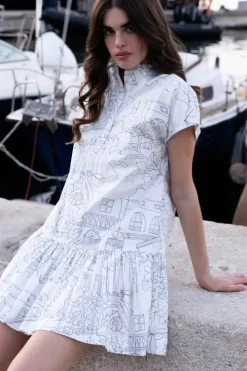 Cap Sleeve Mini- Roma White Short & Mini Dresses|Dresses