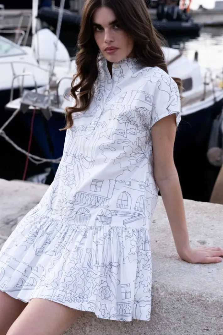 Cap Sleeve Mini- Roma White Short & Mini Dresses|Dresses