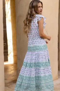 Online Cinched Flirty Midi- Bloom Lilac Midis|Dresses