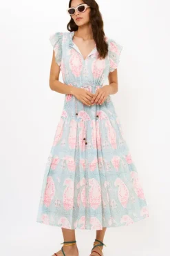Sale Cinched Flirty Midi- Samode Green Midis|Dresses