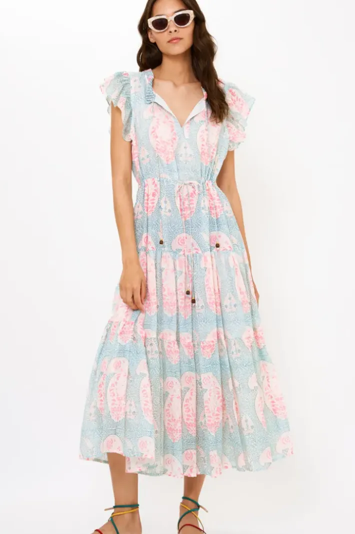 Sale Cinched Flirty Midi- Samode Green Midis|Dresses