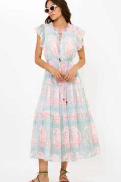 Sale Cinched Flirty Midi- Samode Green Midis|Dresses