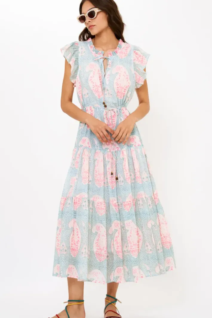 Sale Cinched Flirty Midi- Samode Green Midis|Dresses