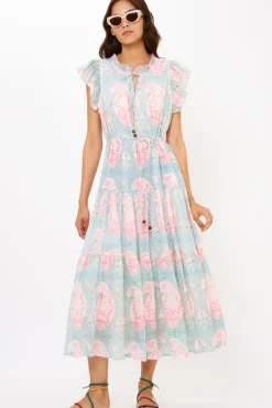 Sale Cinched Flirty Midi- Samode Green Midis|Dresses