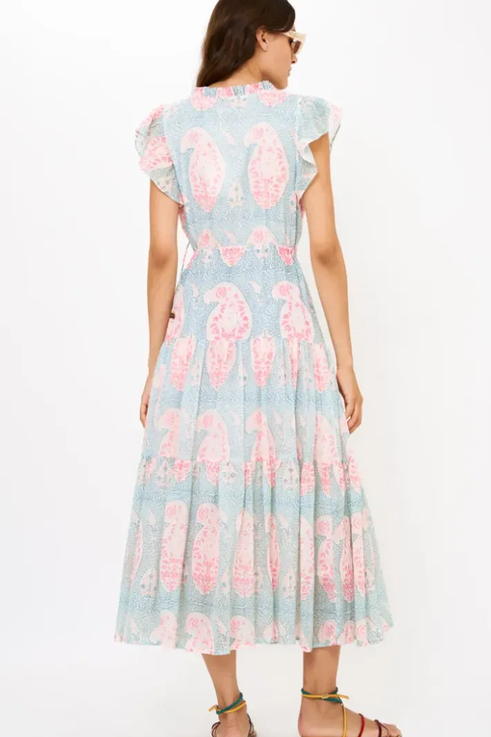 Sale Cinched Flirty Midi- Samode Green Midis|Dresses