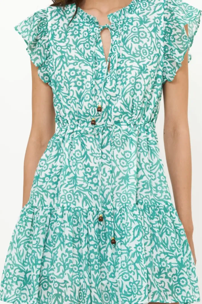 Online Cinched Flirty Short- Cypress Jade Short & Mini Dresses|Dresses
