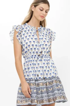 Discount Cinched Flirty Short- Lotus Navy Short & Mini Dresses|Dresses