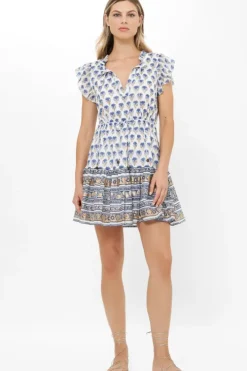 Discount Cinched Flirty Short- Lotus Navy Short & Mini Dresses|Dresses
