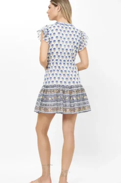 Discount Cinched Flirty Short- Lotus Navy Short & Mini Dresses|Dresses