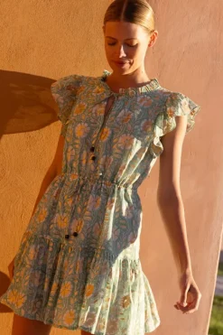 Clearance Cinched Flirty Short- Mughal Green Short & Mini Dresses|Dresses