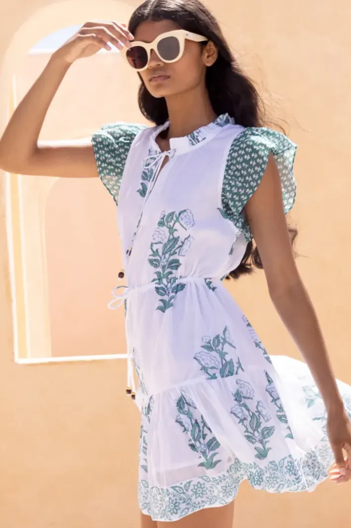 Hot Cinched Flirty Short- Salvia Green Short & Mini Dresses|Dresses