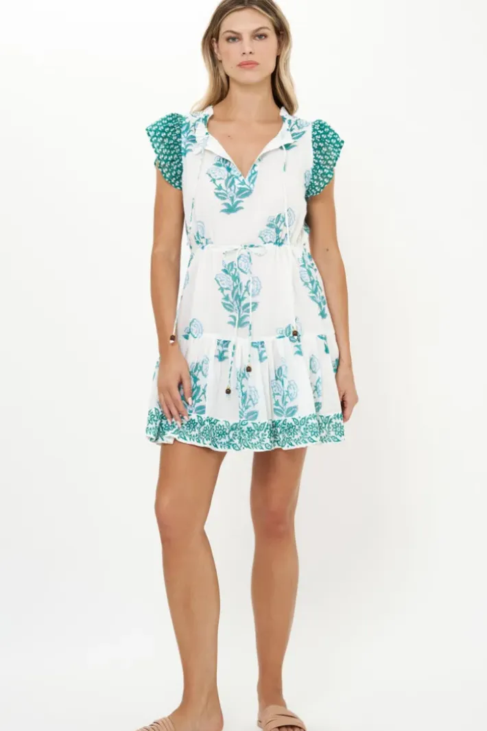 Hot Cinched Flirty Short- Salvia Green Short & Mini Dresses|Dresses