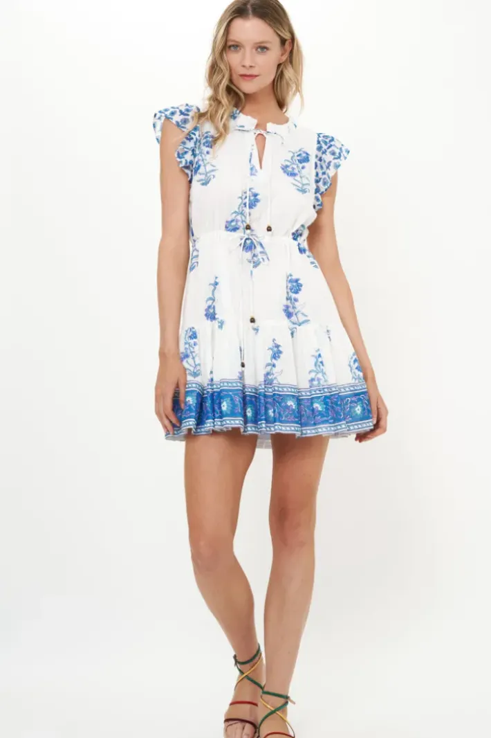 Sale Cinched Flirty Short- Salvia Blue Short & Mini Dresses|Dresses