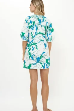 Embroidered Button Mini- Orchid Green Short & Mini Dresses|Dresses