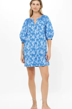 Outlet Embroidered Button Mini- Pretoria Navy Short & Mini Dresses|Dresses