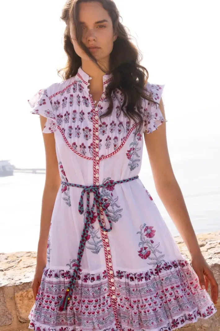 Best Flirty High Neck Button Mini- Napa Red Short & Mini Dresses|Dresses