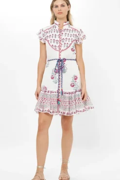 Best Flirty High Neck Button Mini- Napa Red Short & Mini Dresses|Dresses
