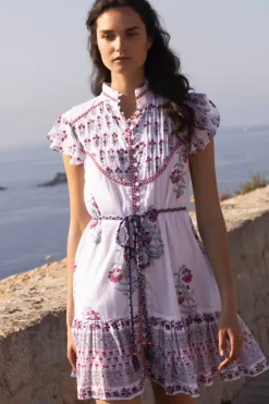 Best Flirty High Neck Button Mini- Napa Red Short & Mini Dresses|Dresses