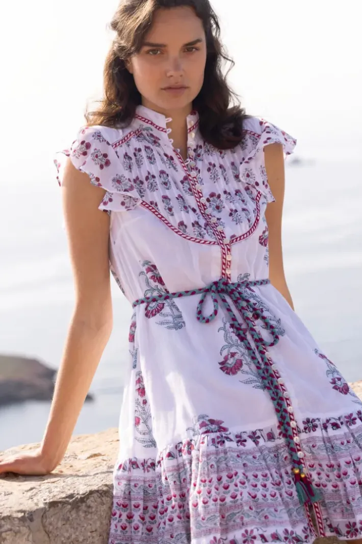 Best Flirty High Neck Button Mini- Napa Red Short & Mini Dresses|Dresses