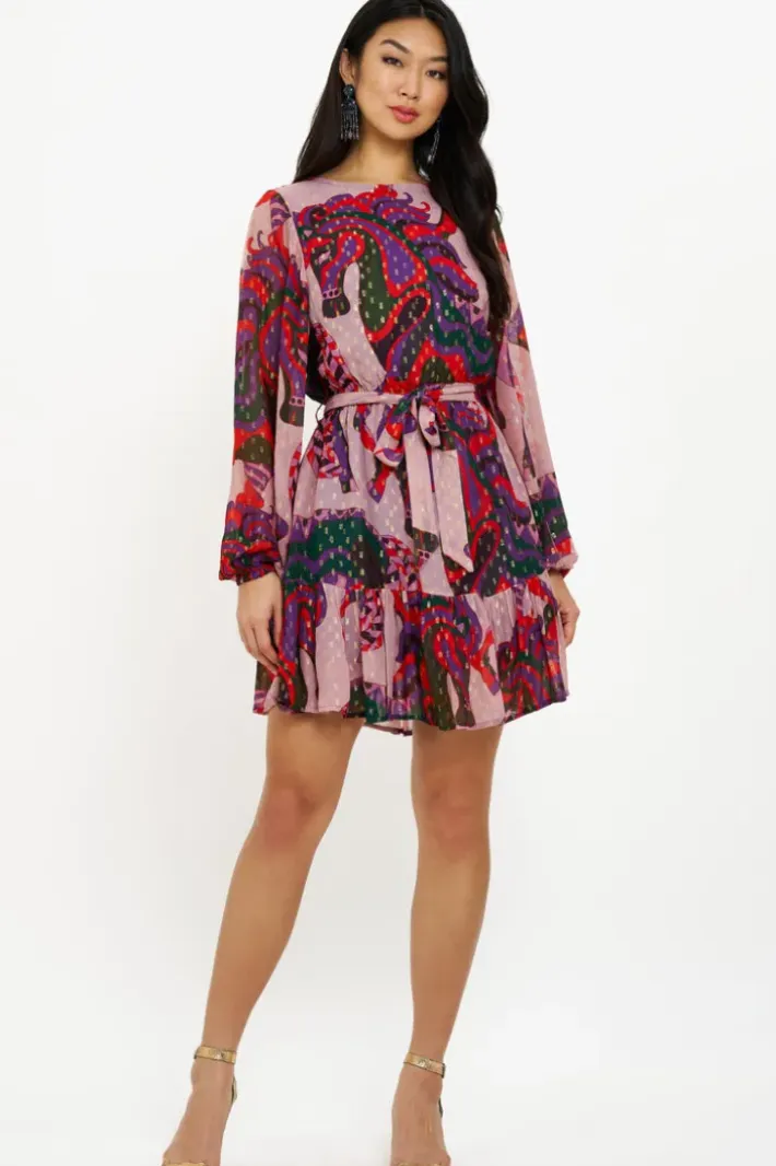 Flirty Short Dress- Arabia Crimson Short & Mini Dresses