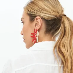 Online Kauai Earrings- Red Accessories|Earrings