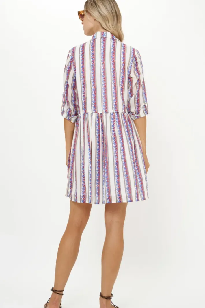 Hot Long Sleeve Shirt Dress Mini- Haveli Peri Short & Mini Dresses|Dresses