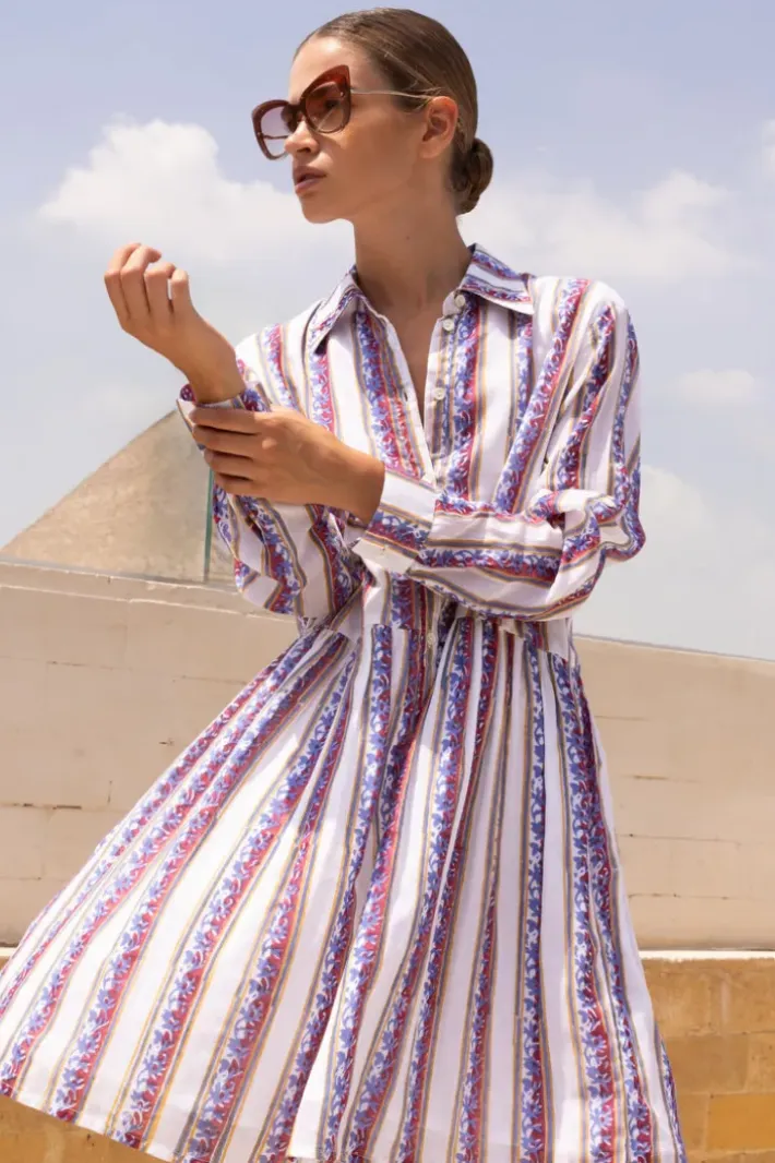 Hot Long Sleeve Shirt Dress Mini- Haveli Peri Short & Mini Dresses|Dresses