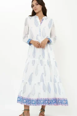 Hot Mandarin Maxi- Aptos Blue Maxis|Dresses