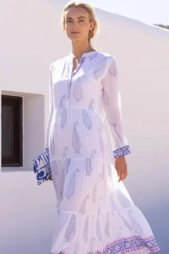 Hot Mandarin Maxi- Aptos Blue Maxis|Dresses