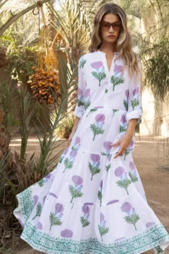 Hot Mandarin Maxi- Bloom Lilac Maxis|Dresses