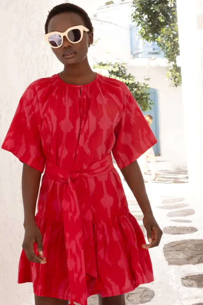 Hot Raglan Belted Mini- Tashkent Red Short & Mini Dresses|Dresses